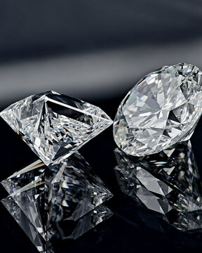 Diamonds dark background shadow light dramatic luxury