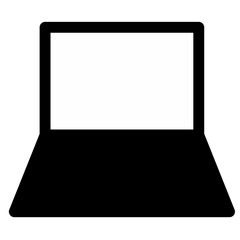 laptop icon with blank monitor screen