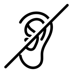 "Hearing impairment" icon