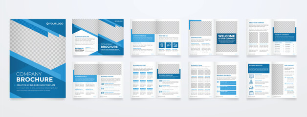 business brochure template with modern concept	