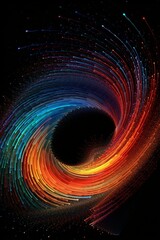 Abstract line drawing of the universe