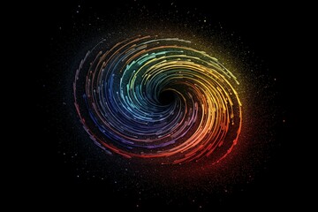 Abstract line drawing of the universe