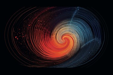 Abstract line drawing of the universe