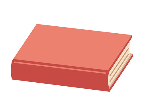 シンプルな赤い本のイラスト