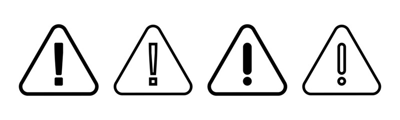 Exclamation danger sign illustration. attention sign and symbol. Hazard warning attention sign