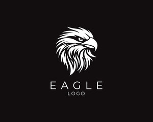Eagle logo design. Eagle head vector logo