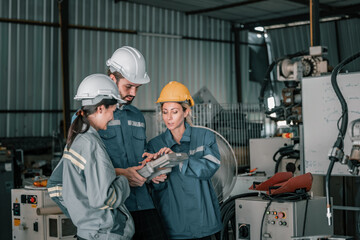 Robotic technician uses control panel to operate, maintain robotic arm in factory. Ensuring productivity, efficiency, and safety through monitoring, analyzing database, and integrating processes.