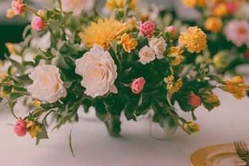 bouquet of flowers.
Generative AI