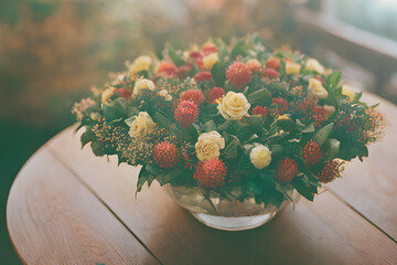 a beautiful bouquet of flowers.
Generative AI