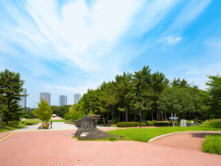 緑あふれる辰巳の森緑道公園　タコ遊具が可愛らしい！