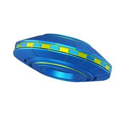 3D Rendering UFO illustration 