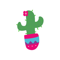 cute cactus cartoon element