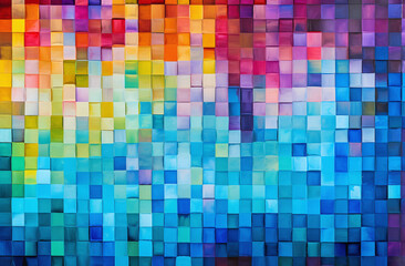 Fototapeta premium abstract background with squares. Generative AI