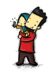 father and kid