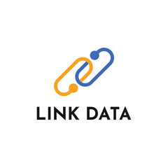 Link data logo design concept