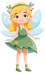 Cute Fairy Princess Cartoon Character
