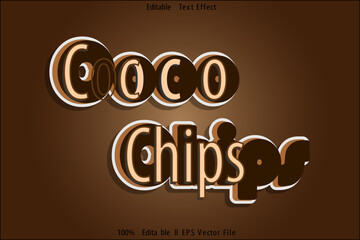 Coco Chips Editable Text Effect