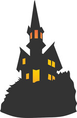 Dark castle Flat icon style