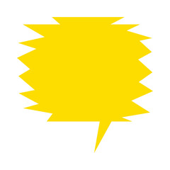 Chat message speech bubble I con