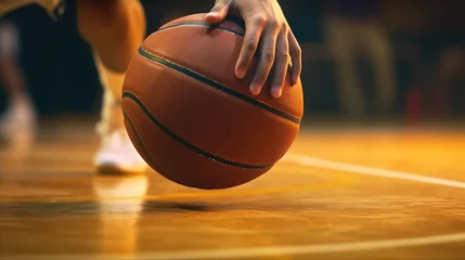  Close-up of a player holding a basketball © didiksaputra