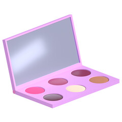 3D Makeup Palette Illustration