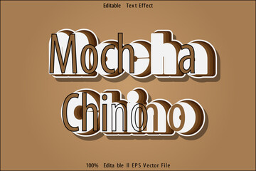 Mocha Chino Editable Text Effect