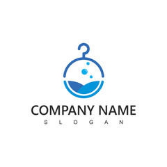 Laundry Logo, Clothes and fashion symbol
