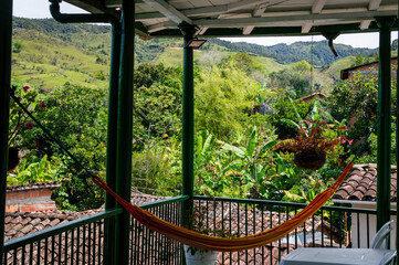 terrace in the garden in concepcion antioquia colombia 