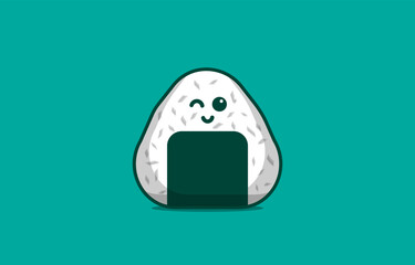 onigiri rice. cute vector illustration