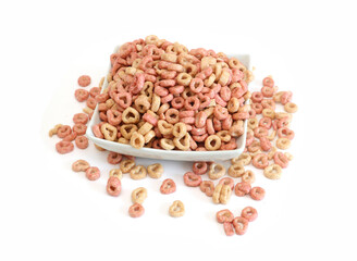 Delicious and nutritious fruit cereal loops flavorful, healthy and funny addition to kids breakfa