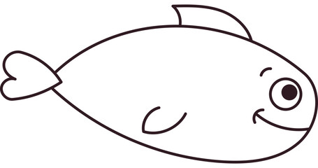 Fish Coloring Page