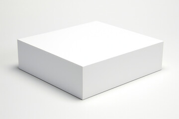 White box isolated on white background, Generative AI
