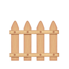  Illustration of wooden Fence , garden tools set