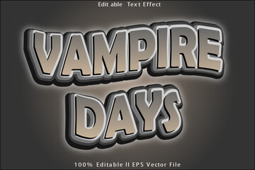 Vampire Days Editable Text Effect