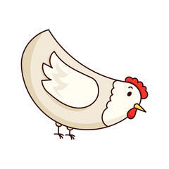 Chicken Sticker Bookmark