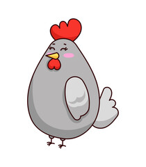 Chicken Sticker Bookmark