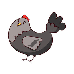 Chicken Sticker Bookmark