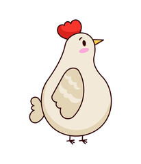 Chicken Sticker Bookmark