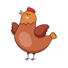 Chicken Sticker Bookmark