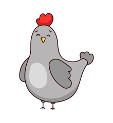 Chicken Sticker Bookmark