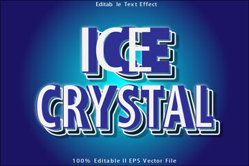 Ice Crystal Editable Text Effect
