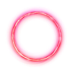 Pastel neon circle frame border