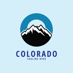 colorado line art design logo illustration icon