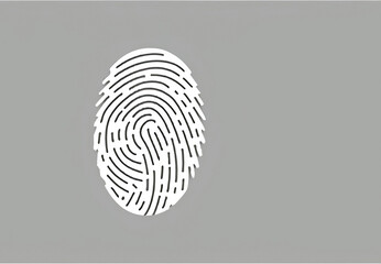 Finger print vector icon, identity concept