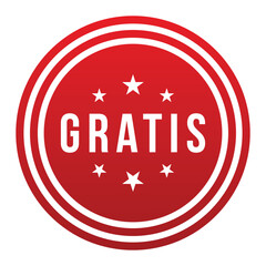 Vector illustration modern Gratis banner, Isolated web element.