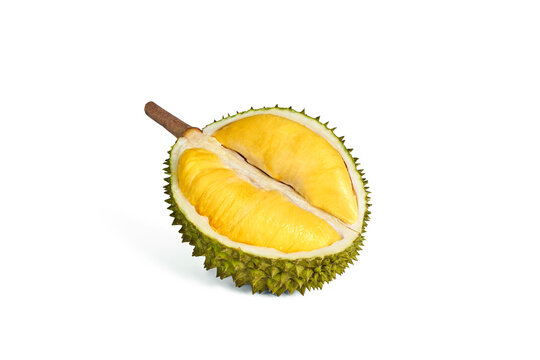 an open durian pictures