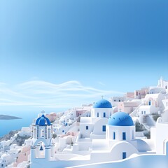 Santorini's Enchanting White and Blue Buildings