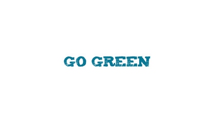 Digital png illustration of blue go green text on transparent background