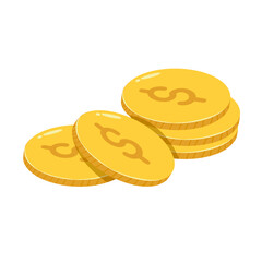 Dollar money Illustration, financial concept, stack of money