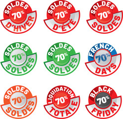 Obraz premium stickers SOLDES à -70% 